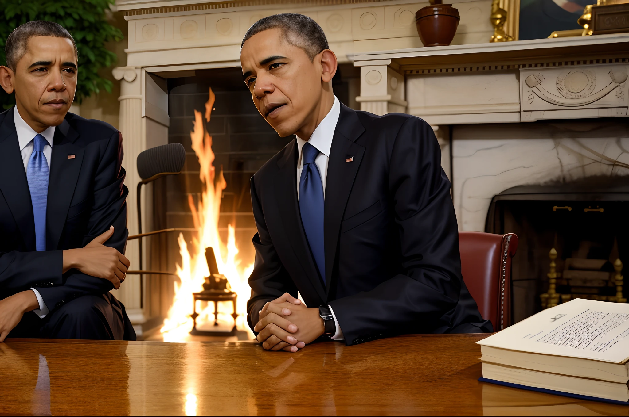"Don't worry anymore, the situation has been brought under control" - Back Obama