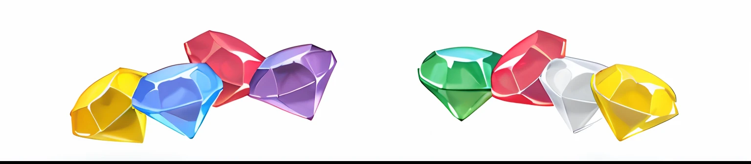 Diamantes de diferentes colores, hiperrealistas, diamantes cristalinos brillantes, muy bien definidos, textura cristalina y brillante, respetar los colores, diamantes muy realistas, con reflejos y realismo extremo, diamantes de varios colores, muy realistas, cristalinos brillantes y con reflejos bien detallados.