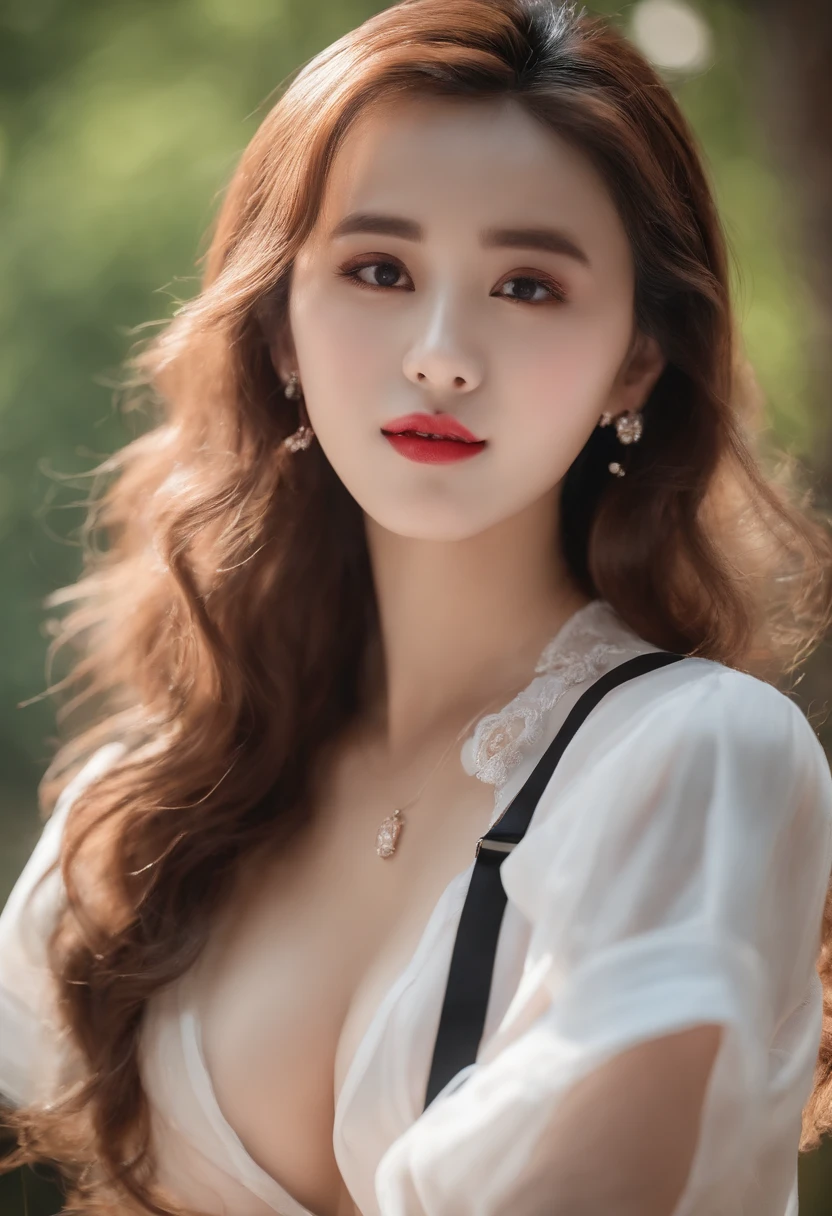 Song Yuqi,Clear suspenders,huge tit,cleavage,Pink ,adolable,Raised sexy,seductiv