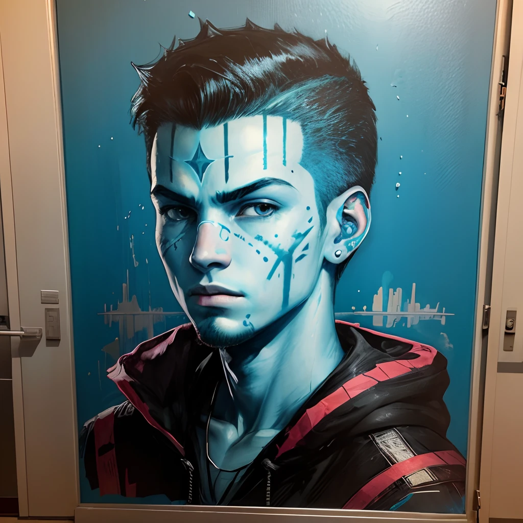 American boy graffiti spectrum art avatar