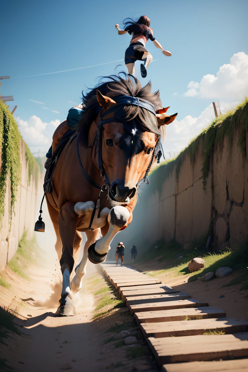 image of people overcoming obstacles.