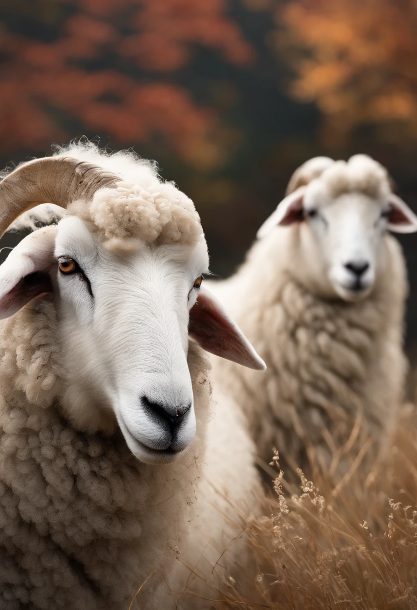 Sheep National Style Painting National Tide White Background