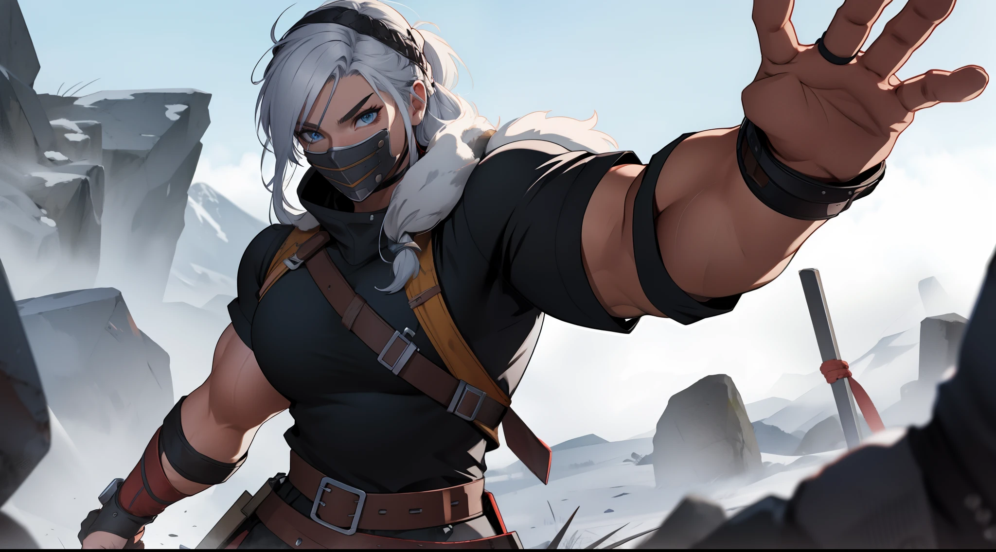 female viking battlegrounds . (muscle: 2.0)