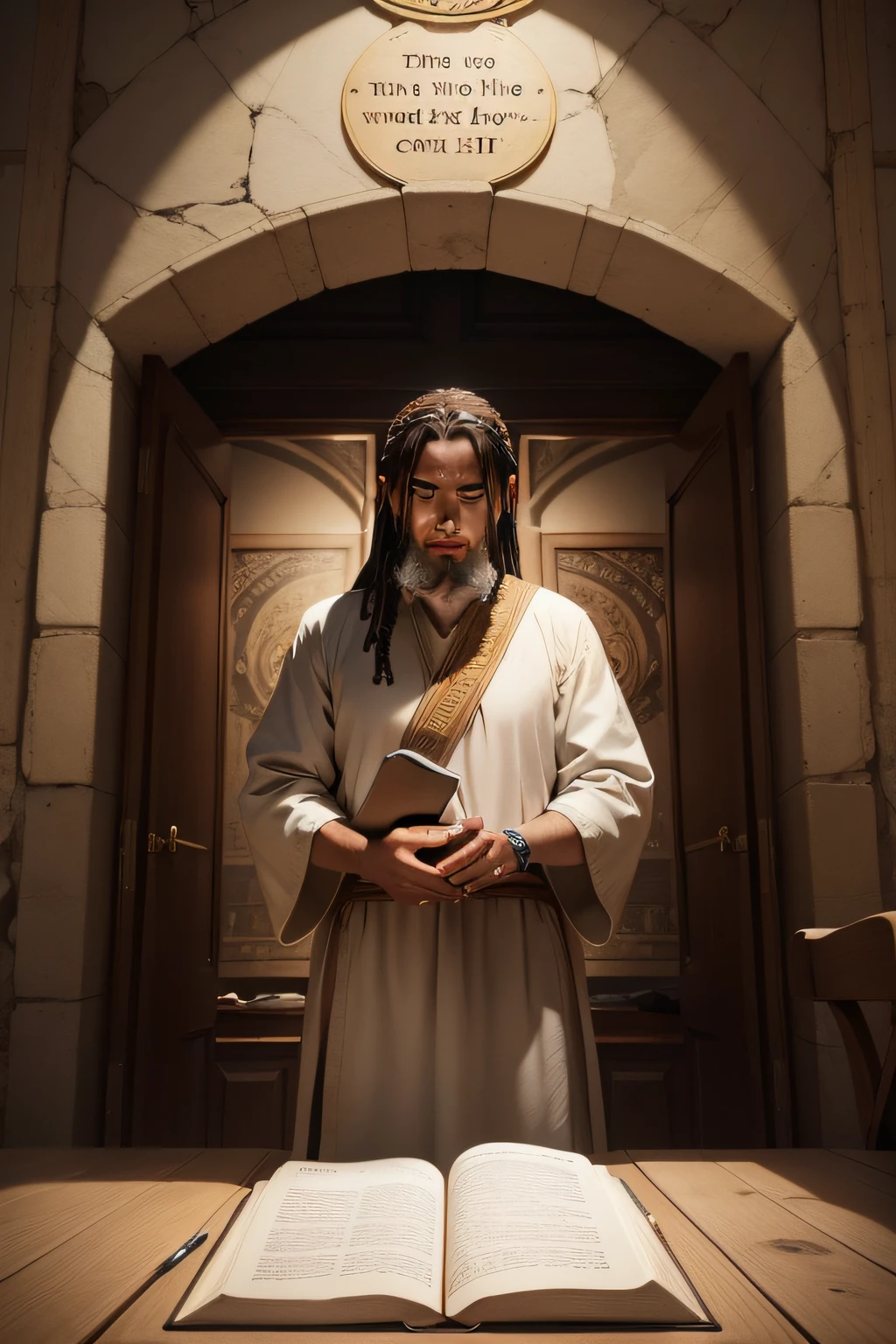 An image of Isaiah 40:31 in the Bible.