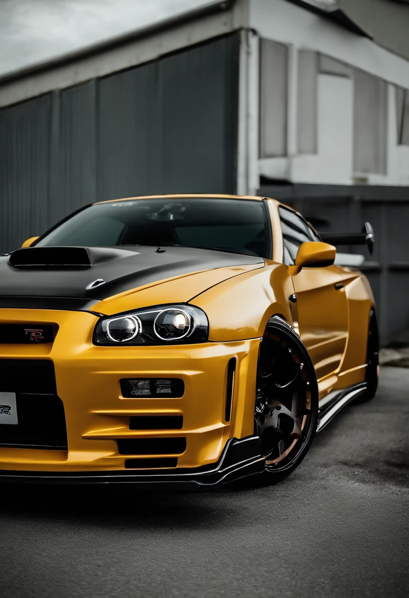 desenhe um nissan gtr r34 e tabem uma nissan gtr r35 e tambem um nissan gtr r36 com kit novitec