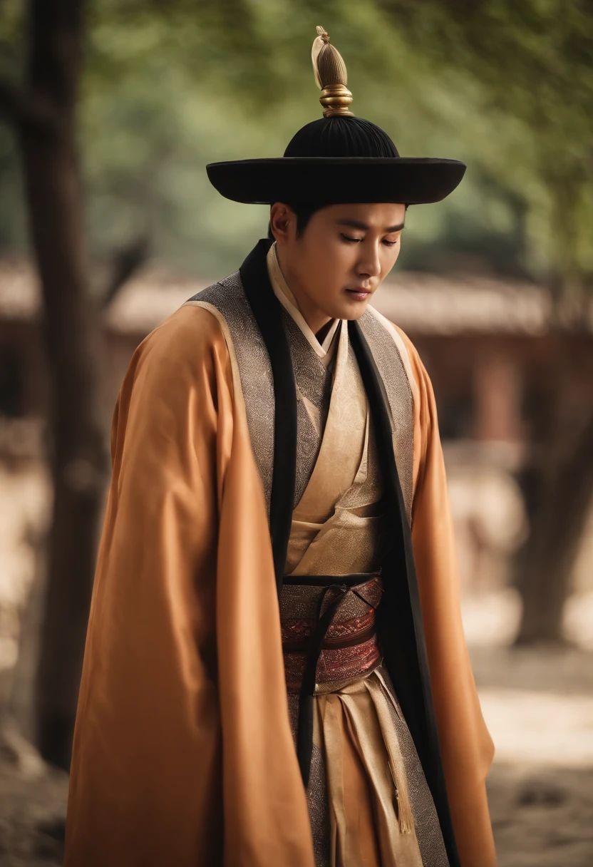 (Scorching wind currents),(Masterpiece), (Best quality), (Super detail), (Beautiful),(high saturated),(Gangnam),(period costume),(illustration),(ancient buildings),(Apricot),(Rajah),(Mu Zhuohua)