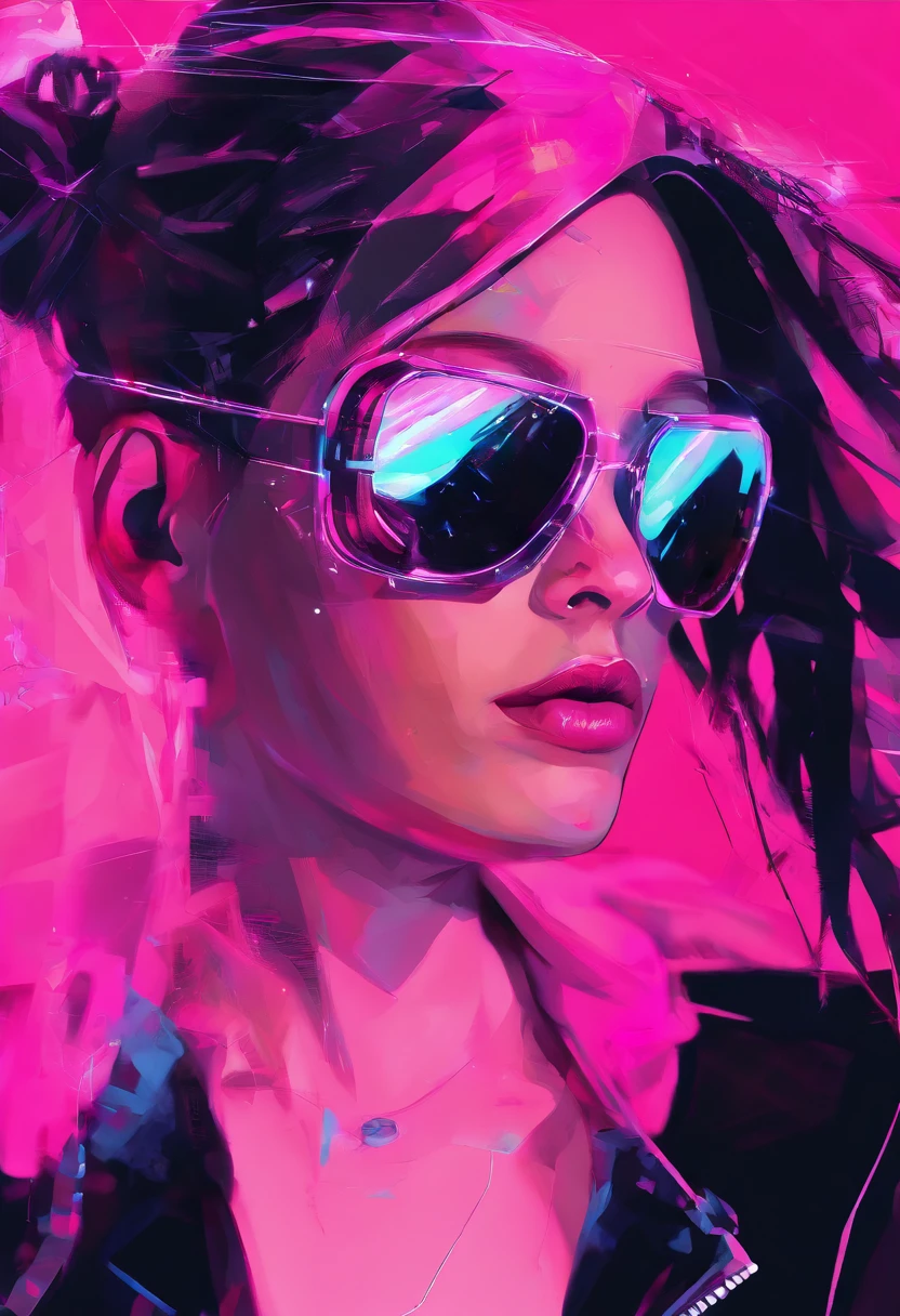 Black pink wants to get color in the air,Refined face,Snow-white skin,Tattooed with,hallways,looks out the window,leaning back against the wall,Background bokeh,Red and blue eyes