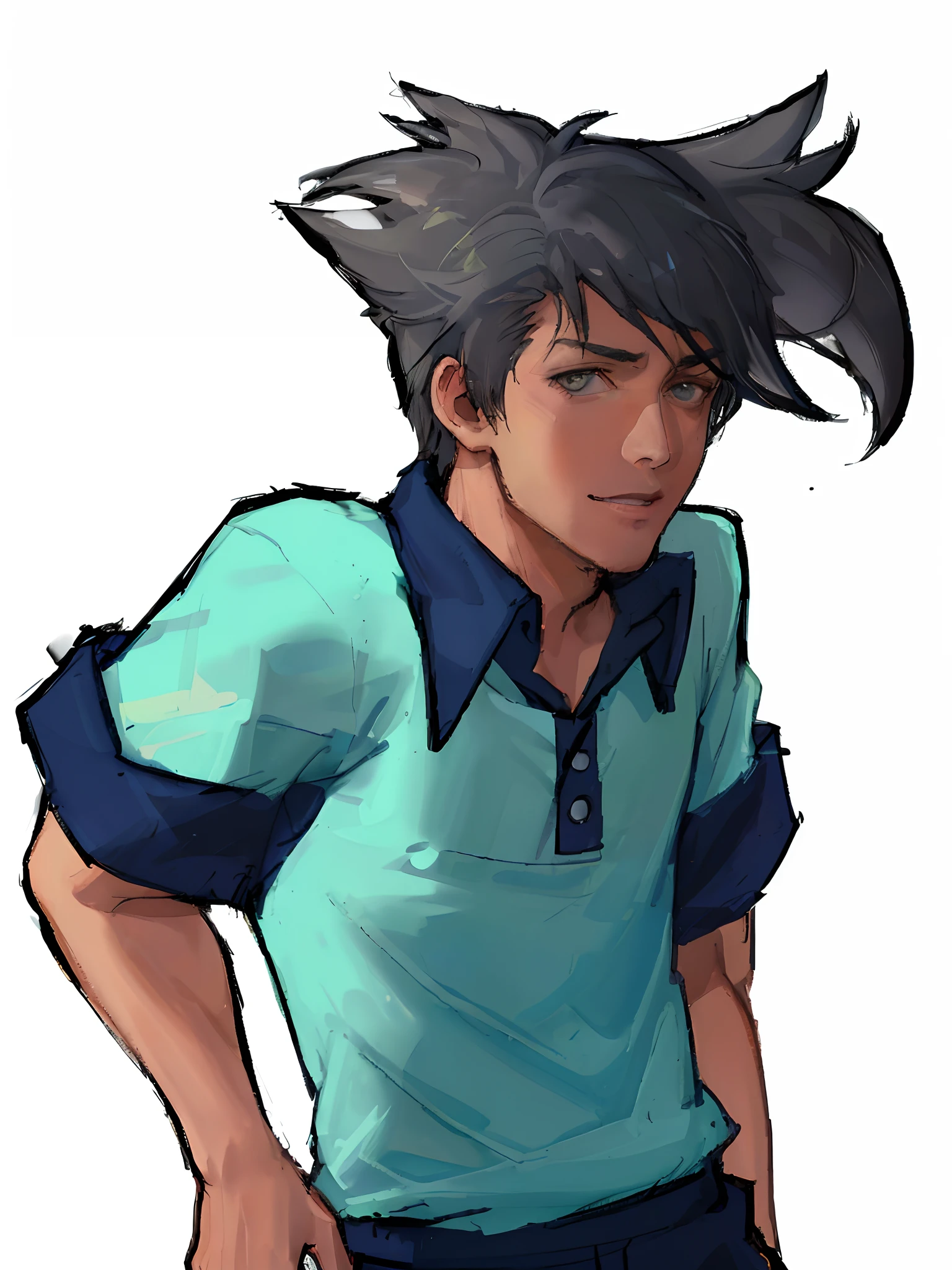 junior school student,cyber punk perssonage,hooligan,spiked hair