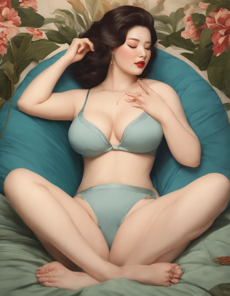 NSFW、fullnude、Plump body、mamma、rather large breasts、large udder、large full breasts、Colossal tits、Transcendent Big、Super Dreadnought Chest、Lie down、Close your eyes、During sleep、sleep、Spread your legs apart、Spread your legs wide、ssex、SEX、Immediately after sex、Immediately after sex、