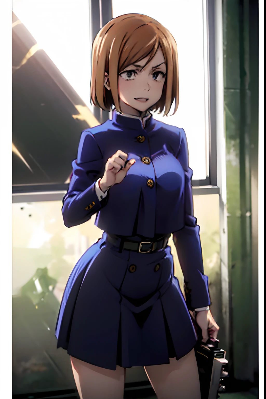 1girl (MAKIMA), sexy pose, shirt, skirt, Full HD, sun rays, ultra shadows, room ,makima \(chainsaw man\),yorha no. 2 type b,albedodef,fairy tail,yuzuriha,NamiChan