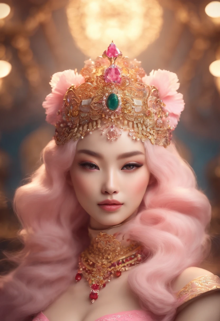 prompt:
Super Gorgeous and lovely Chinese zodiac mouselts crystalice hair is like pink Chinese ceramics
anditis as charming as Chinese snowflakes.smokerise,Its super fine fur, black pupils eyes, wholebody,Standing on the surging pink agate seaewelry, complex details, movie lights.
gold design,illusory engine, octane renderingmad consul Peter Morbach,Jordan Grimmer
nigh-definition aesthetic pictures
high-definition,4k high-definition.ultra-highdefinition.3d rendering, virtual engine, very
detailed