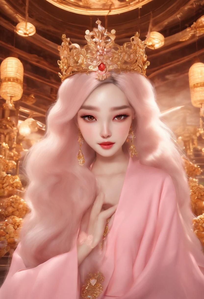 prompt:
Super Gorgeous and lovely Chinese zodiac mouselts crystalice hair is like pink Chinese ceramics
anditis as charming as Chinese snowflakes.smokerise,Its super fine fur, black pupils eyes, wholebody,Standing on the surging pink agate seaewelry, complex details, movie lights.
gold design,illusory engine, octane renderingmad consul Peter Morbach,Jordan Grimmer
nigh-definition aesthetic pictures
high-definition,4k high-definition.ultra-highdefinition.3d rendering, virtual engine, very
detailed
