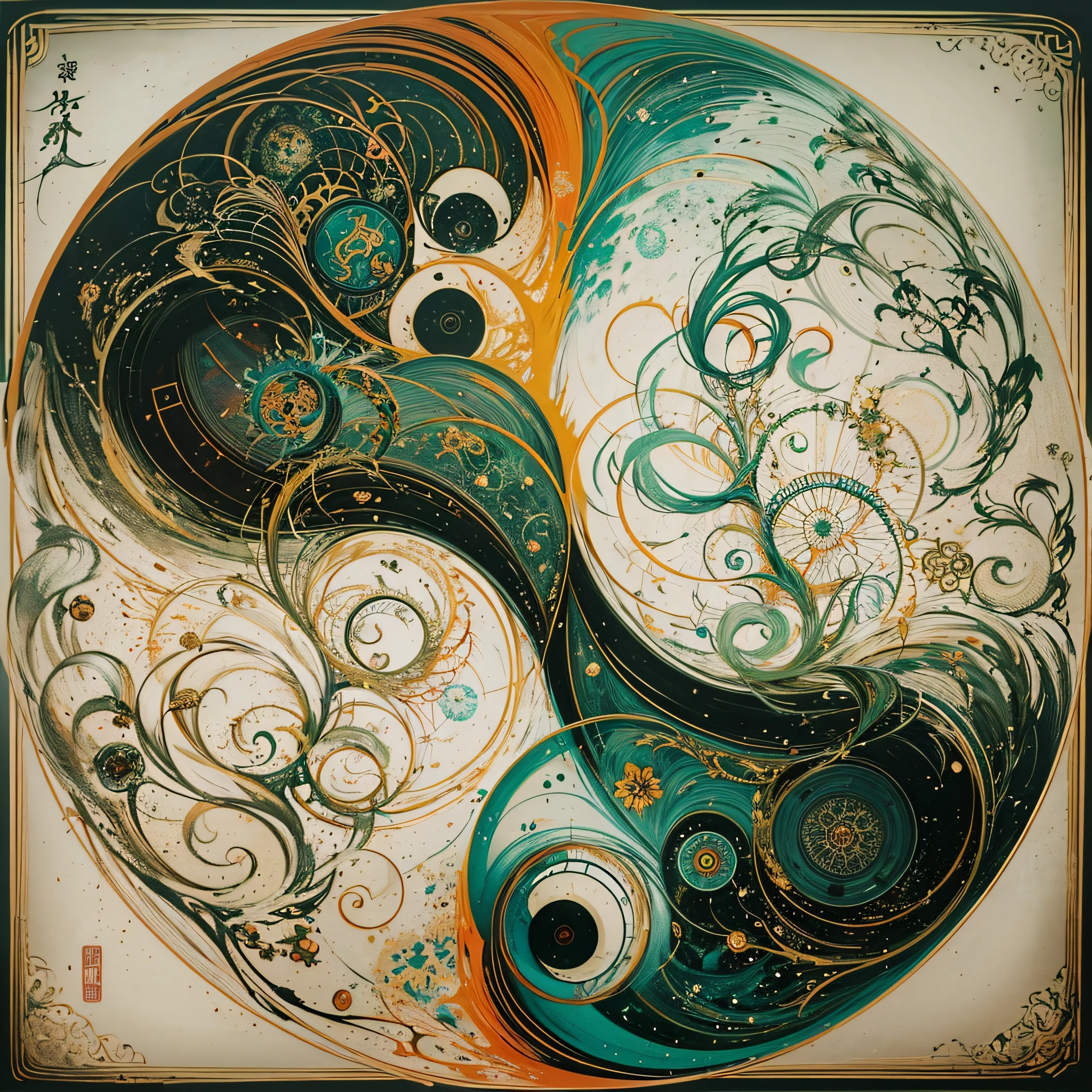 A pintura gerada pela IA do Sea Art retrata uma imagem fascinante de yin yang, bringing to life the harmony and interconnectedness of opposing forces and duality; (Sol e a Lua), (claro e escuro), (positivo e negativo). Nessa obra de arte, The contrast between colors and shapes creates a striking visual representation of this duality. No centro da tela, dentro de uma bola de cristal, A perfect circle is divided into two halves: uma negra, representando o yin, e outra branca, simbolizando o yang. The division is clear and crisp, But there is also a smooth transition between the two halves, representing the constant interaction and transformation of these opposing energies. The yin half is marked by smooth lines and delicate curves, creating a sense of fluidity and serenity. The black color is deep and mysterious, evoking a sense of introspection and calm. This half of the image suggests the feminine principle, com sua energia receptiva e intuitiva. por outro lado, The yang half is represented by firmer, linhas mais angulares, conveying a sense of dynamism and strength. A cor branca brilhante irradia luz e energia, expressing the masculine principle of action and extroversion. The interaction between the yin and yang halves is enhanced by subtle elements, como pequenas curvas e pontos estrategicamente colocados. These details symbolize the mutual presence of opposing elements in each aspect. While yin contains a small point of yang, Yang also contains a small point of yin, creating a dynamic and harmonious balance. Essa pintura gerada pela IA do Sea Art transmite uma mensagem profunda sobre a dualidade do universo. It reminds us of the importance of finding the balance between opposing forces and recognizing the interdependence between them. Ao contemplar essa obra de arte, somos convidados a refletir sobre como podemos integrar as qualidades yin e yang em nossas vidas, buscando harmonia e plenitude.