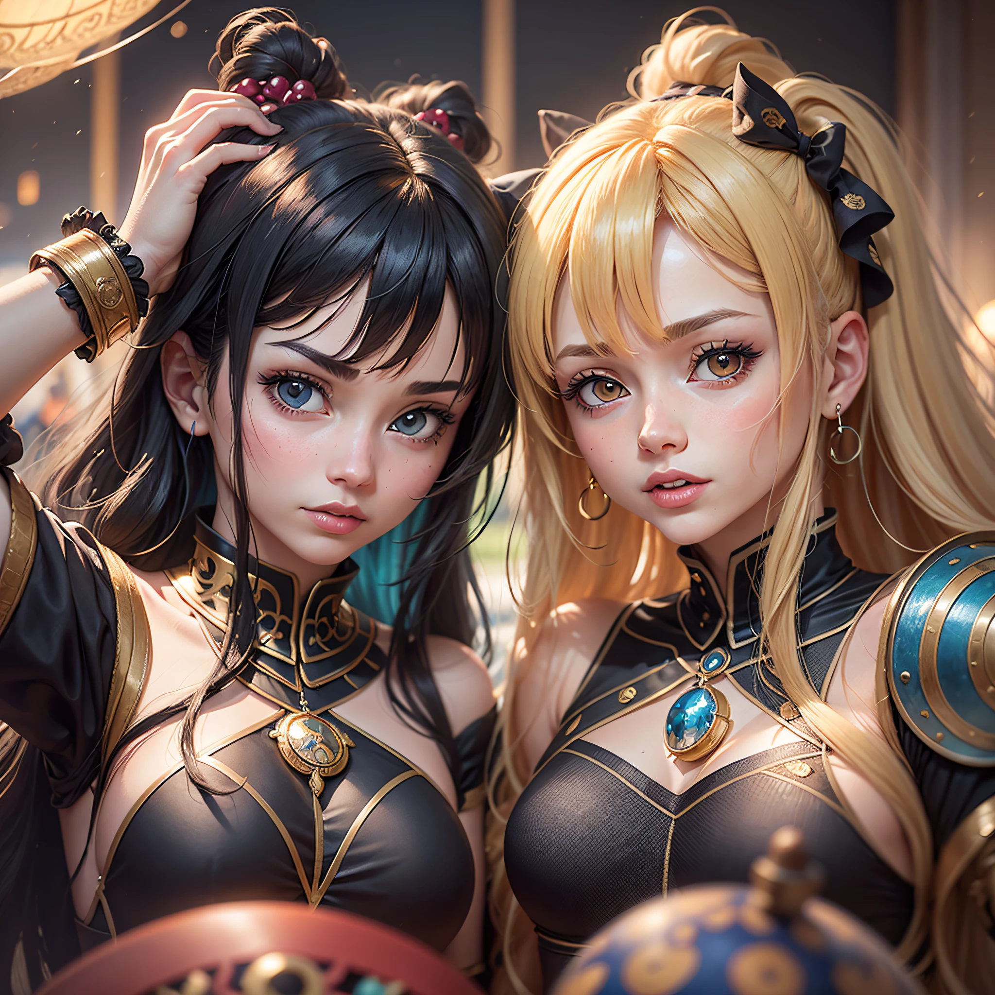Create a female version of Giorno Giovanna from Jojo's bizarres adventure gold wind.