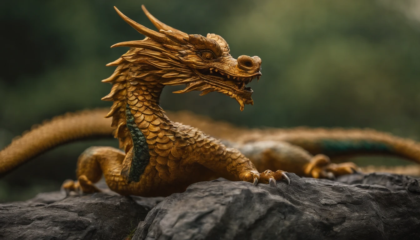 a Oriental Dragons,Broom,Delicate scales