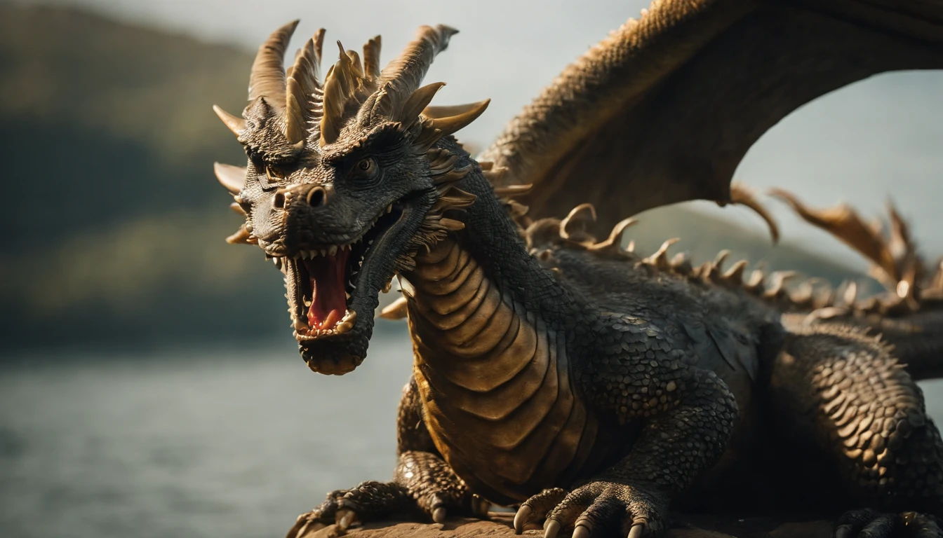 a Oriental Dragons，Ride the water，Delicate scales
