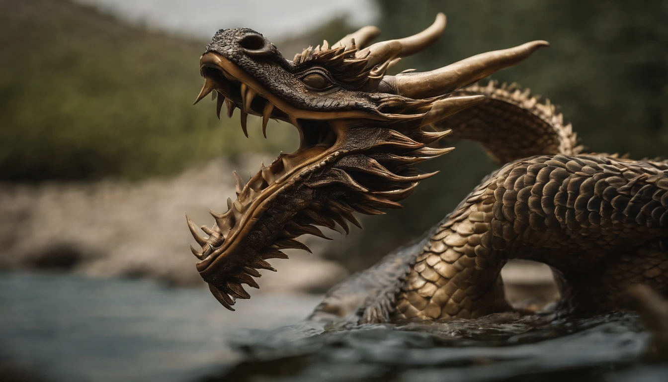 a Oriental Dragons,Ride the water,Delicate scales