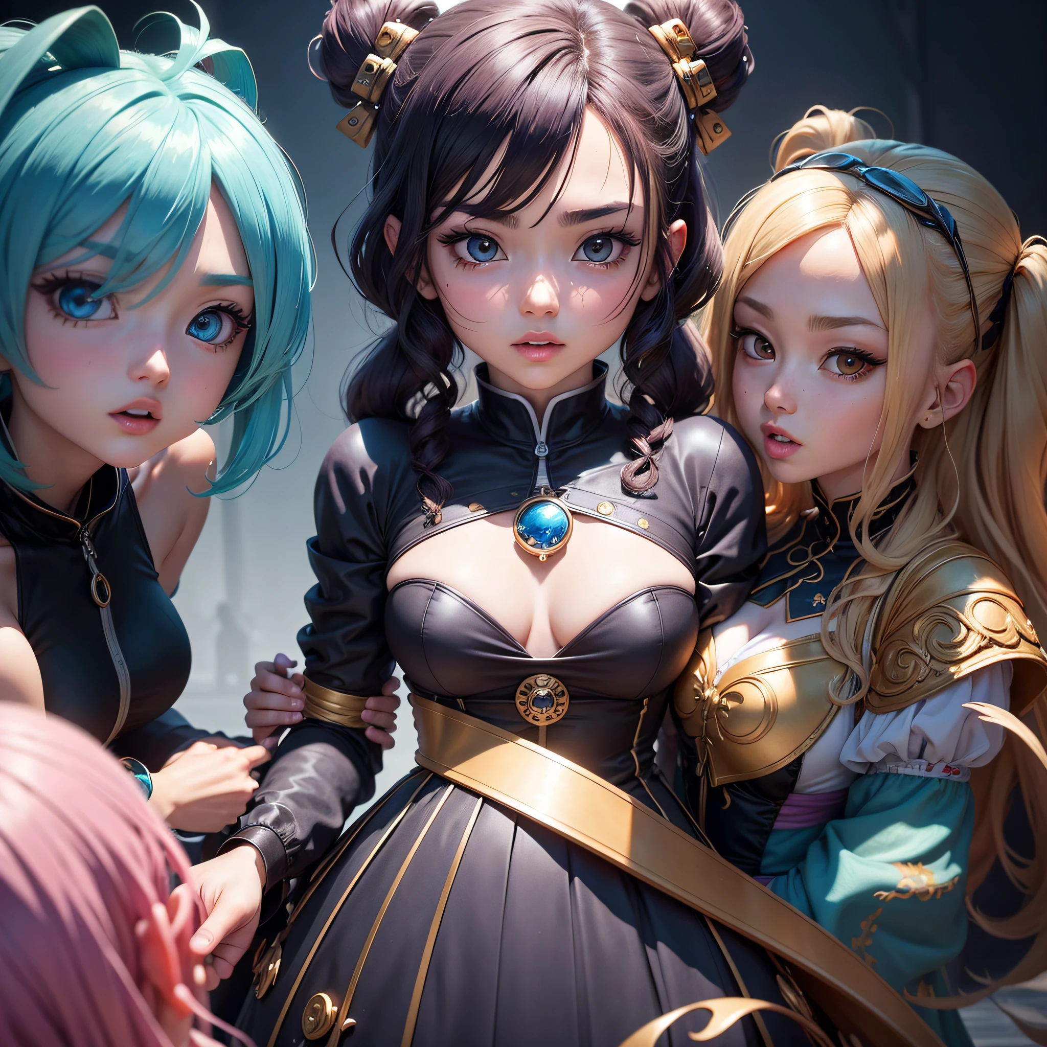 Imagine uma imagem de um NFT que mescla com clareza e detalhes dois famosos animes japoneses, Creating truly epic digital art. Each element of this image is carefully designed to capture the distinct characteristics of these two anime, providing a visually rich and engaging experience.
no centro da imagem, temos os personagens principais do primeiro anime, retratados com fidelidade. their facial expressions, Unique costumes and physical features are accurately recreated, Conveying your personality and essence. Cada detalhe, From hair style to characteristic accessories, is meticulously designed to ensure authenticity and immediate recognition from fans of this anime.
Ao lado desses personagens, encontramos os protagonistas do segundo anime famoso. Its distinctive appearance and iconic features are expertly portrayed, from their facial expressions to their characteristic costumes. Os detalhes de seus olhos expressivos, Stylized hair and characteristic poses are carefully crafted to convey its essence and capture the essence of this beloved anime.
Image configuration is equally important, pois ele contribui para a atmosfera e a narrativa visual da mescla dos animes. Iconic elements from both universes intertwine harmoniously, creating a unique landscape that evokes the essence of each anime. Emblematic scenarios, Symbols and objects that are recognizable to fans of both anime are incorporated in a way that creates a unified and engaging atmosphere.
Every detail of this NFT image is created with the goal of creating a visually impactful and captivating experience. The fusion of the two anime is carefully designed to offer an authentic homage to both, celebrando sua diversidade e criatividade. It's a digital work of art that's sure to delight fans of both anime, providing them with a unique and memorable experience.
