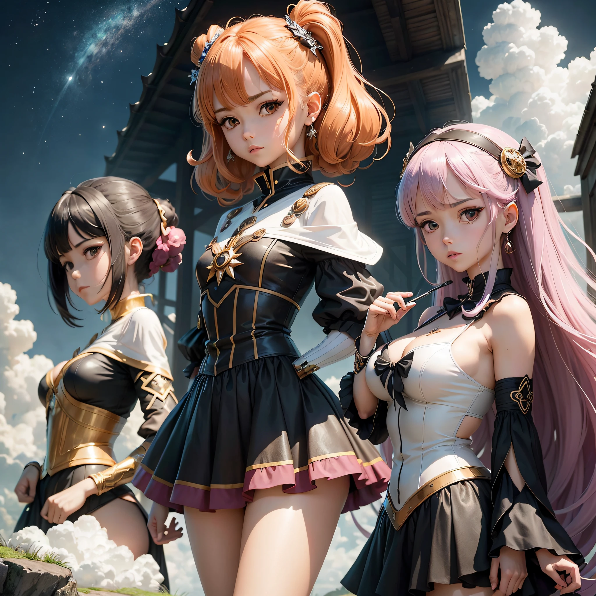 Imagine uma imagem de um NFT que mescla com clareza e detalhes dois famosos animes japoneses, Creating truly epic digital art. Each element of this image is carefully designed to capture the distinct characteristics of these two anime, providing a visually rich and engaging experience.
no centro da imagem, temos os personagens principais do primeiro anime, retratados com fidelidade. their facial expressions, Unique costumes and physical features are accurately recreated, Conveying your personality and essence. Cada detalhe, From hair style to characteristic accessories, is meticulously designed to ensure authenticity and immediate recognition from fans of this anime.
Ao lado desses personagens, encontramos os protagonistas do segundo anime famoso. Its distinctive appearance and iconic features are expertly portrayed, from their facial expressions to their characteristic costumes. Os detalhes de seus olhos expressivos, Stylized hair and characteristic poses are carefully crafted to convey its essence and capture the essence of this beloved anime.
Image configuration is equally important, pois ele contribui para a atmosfera e a narrativa visual da mescla dos animes. Iconic elements from both universes intertwine harmoniously, creating a unique landscape that evokes the essence of each anime. Emblematic scenarios, Symbols and objects that are recognizable to fans of both anime are incorporated in a way that creates a unified and engaging atmosphere.
Every detail of this NFT image is created with the goal of creating a visually impactful and captivating experience. The fusion of the two anime is carefully designed to offer an authentic homage to both, celebrando sua diversidade e criatividade. It's a digital work of art that's sure to delight fans of both anime, providing them with a unique and memorable experience. --auto