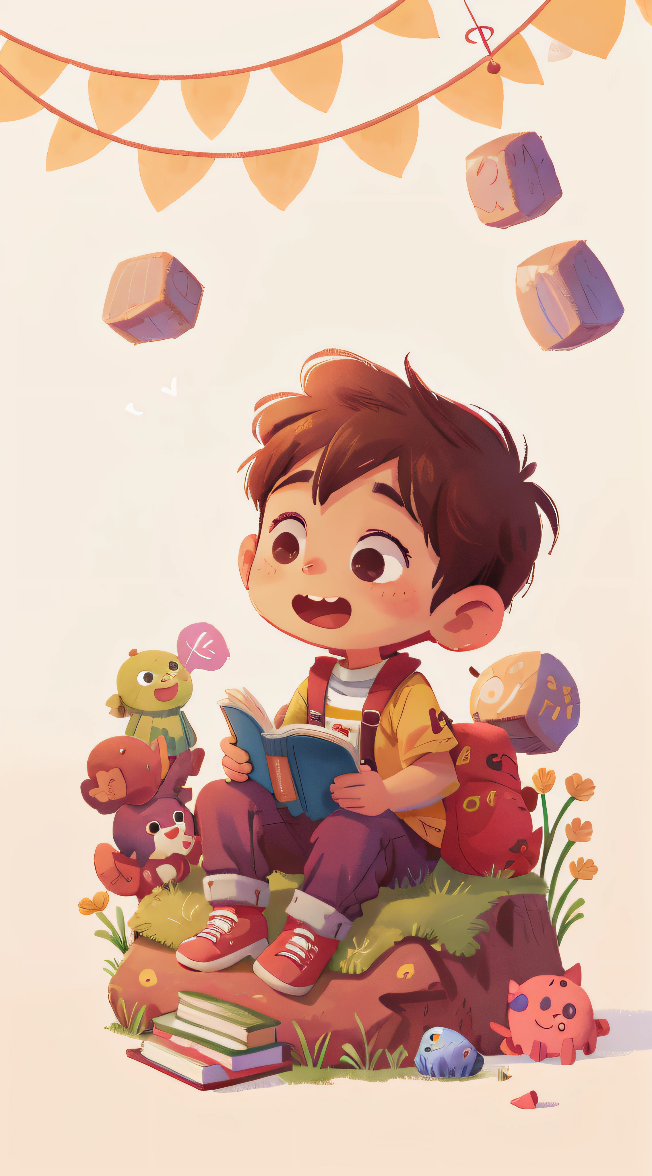 reading book
