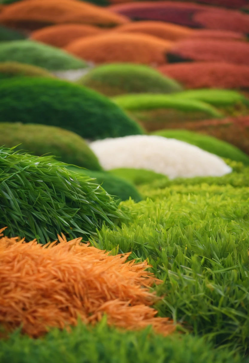 Close-up of rice，leafs，Rice，