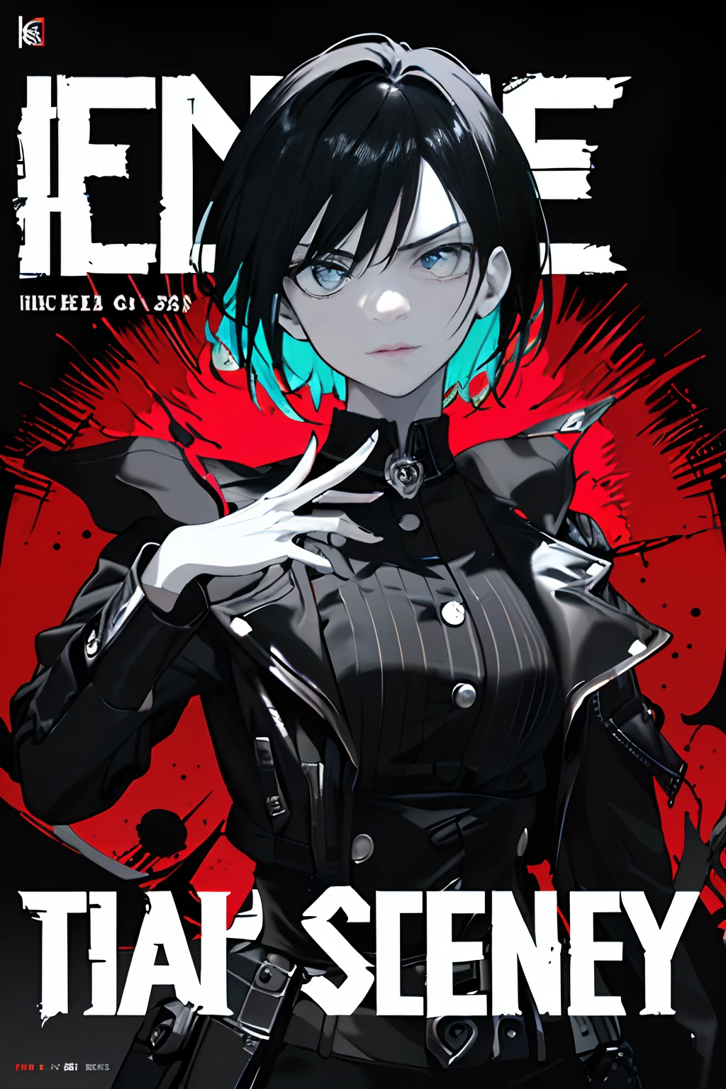 ((((dramatic))), (((gritty))), (((intense))) film poster featuring a young woman as the central character. She stands confidently in the center of the poster, wearing a stylish and edgy outfit, with a determined expression on her face. The background is dark and gritty, with a sense of danger and intensity. The text is bold and attention-grabbing, with a catchy tagline that adds to the overall feeling of drama and excitement. The color palette is mainly dark with splashes of vibrant colors, giving the poster a dynamic and visually striking appearance,tachi-e
(magazine:1.3), (cover-style:1.3), fashionable, woman, vibrant, outfit, posing, front, colorful, dynamic, background, elements, confident, expression, holding, statement, accessory, majestic, coiled, around, touch, scene, text, cover, bold, attention-grabbing, title, stylish, font, catchy, headline, larger, striking, modern, trendy, focus, fashion,
