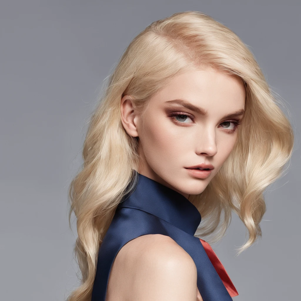 Kizi，Marine elements，shift dresses，Design cut，Streamers，flowy，blond hairbl，The expression is charming