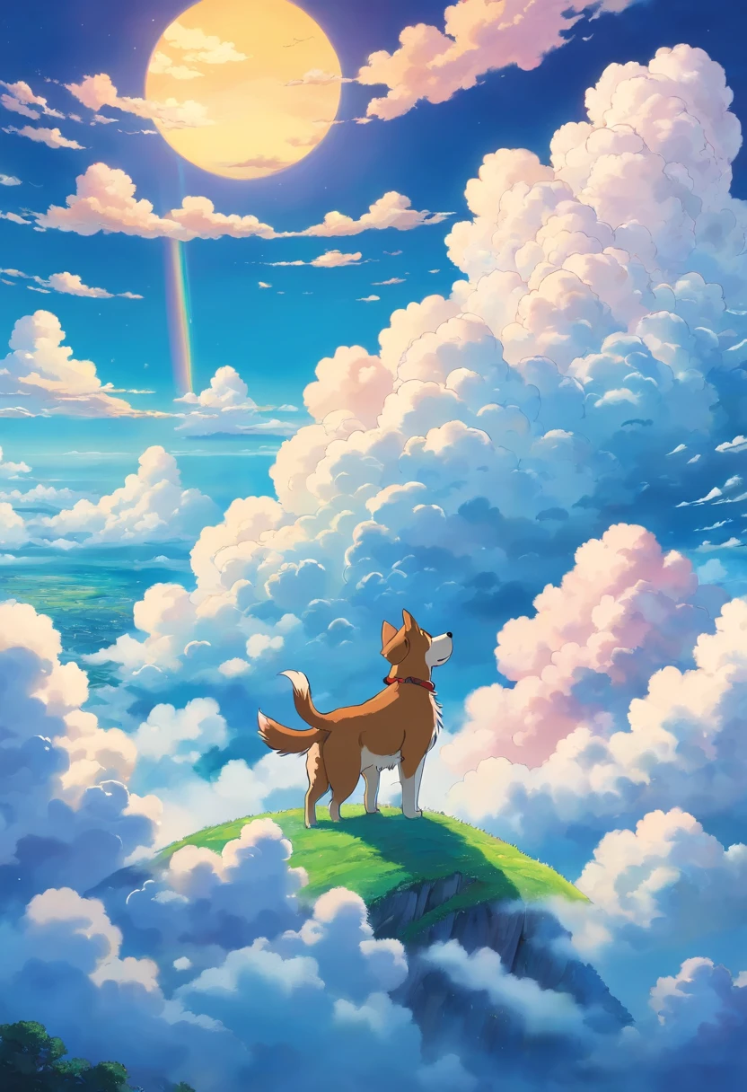 clouds with the shape of a dog