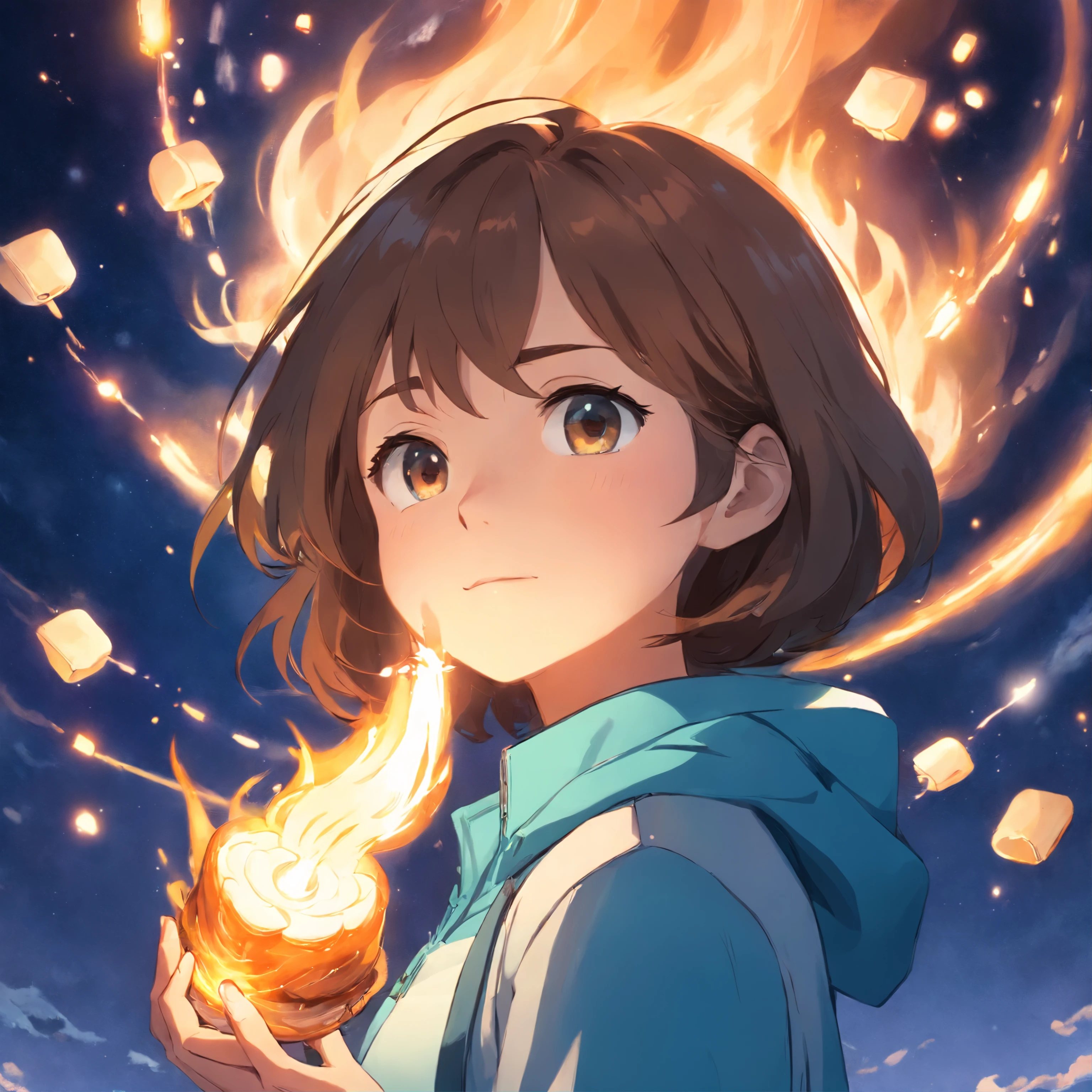 Interstellar Exploration,heavenly body,Toasted marshmallows,mito,grotto,head portrait
