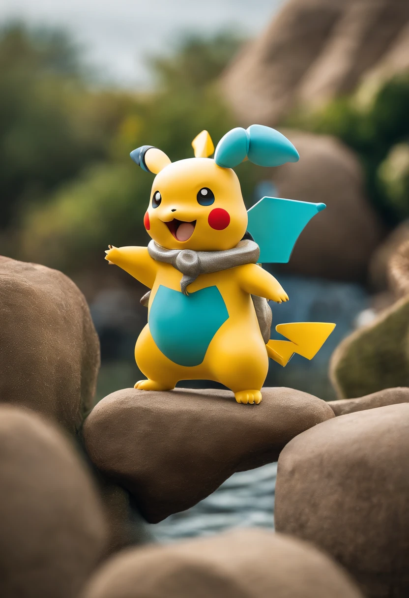 Fotografia completa e centralizado, Fotografia com Qualidade 8k, Hiper Realismo na Fotografia, ultra Realismo na Fotografia, obra-prima, melhor qualidade, Pokémon Pikachu characters, Bulbasaur, Snorlax, Lucario, Charizard todos juntos em uma festa infantil se divertindo, pulando, brincando, fun, heaven, nuvem, (Close-up:1.1), brilhante, Feliz, divertido, soft-lighting, (Bauhaus, Forms, linhas, abstrato:1.1), (the Character is sideways in the photograph in the Attack position), The character is sideways to the right flying in the attack position, ((melhor qualidade)), ((obra-prima)), (detalhado), 8k UHD, Nikon 70d |, ISO200, F/2.8, 1/25seg, 70mm.