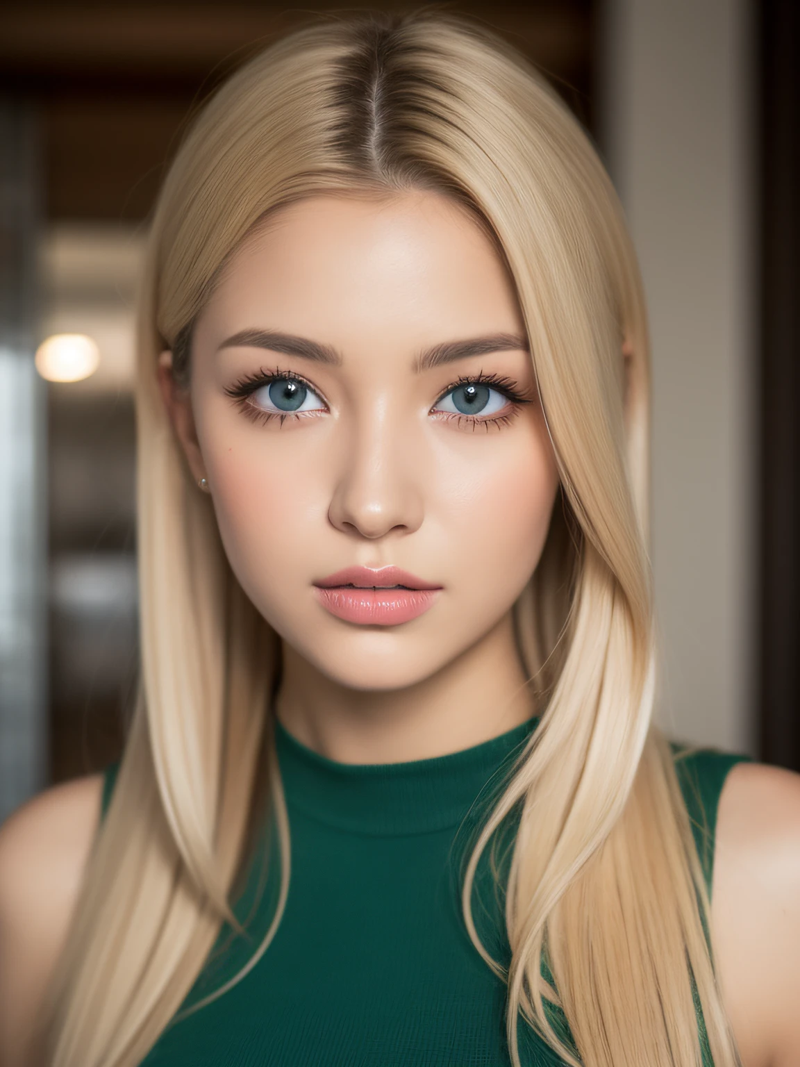 Create a portrait of a cute blonde girl, It appears to slowly descend onto your back.. Pay attention to the details, Gives hair a natural look. Her blue eyes should shine in the soft light, Feeling warm and comfortable.
Highlight the girl's individuality, By adding long eyelashes, Give her a mysterious look. Notice the blue dress?, Light and airy, And the fabric is a dream fabric..
Create stunning portraits in a realistic style, Attention to detail. Try to convey harmony and tenderness in the image, Everyone, Who will be watching this film?, I felt the magic of this kind girl