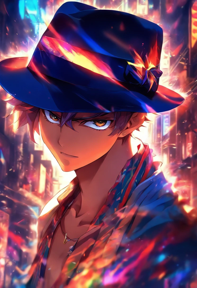 1boy, Fedora hat, Anime Style