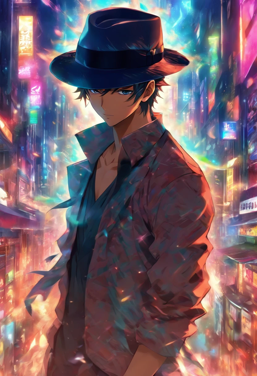 1boy, Fedora hat, Anime Style
