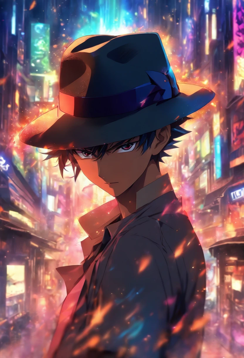1boy, Fedora hat, Anime Style