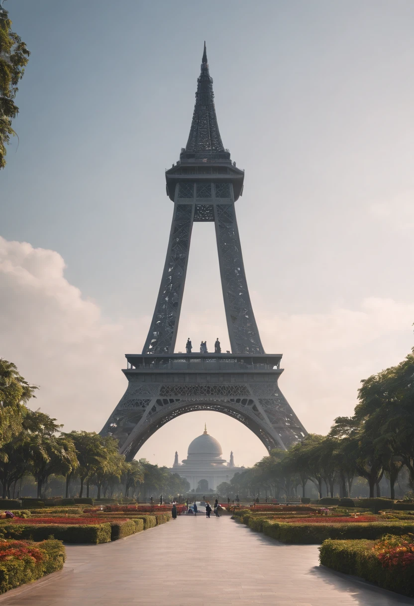 Indonesia monas futuristic, 8k HDR, unreal engine 5