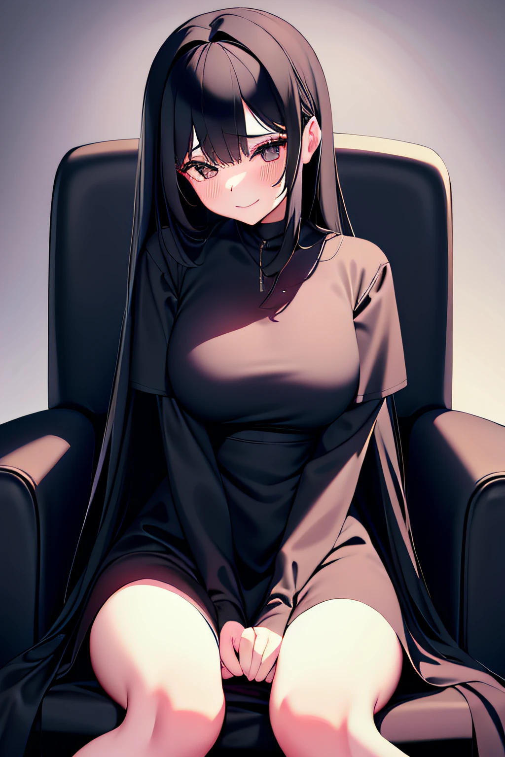 Girl with dilated pupils, suffocating face, demonic possession, torn clothes, sitting in an armchair in a dark corner, silhouette of a demon in the dark where only the glowing eyes appear, BREAK (ultra-realistic), {unity wallpaper Extremely detailed 8k CG}, expansive landscape photography, (a low view that prioritizes character and setting, (wide open field view), (low angle shot), (high light: 0.5), (low light: 0.5 ), (warm light source: 1.0), complex details, (iridescent colors: 1.5), (bright lighting), (atmospheric lighting), surreal, terror, horror