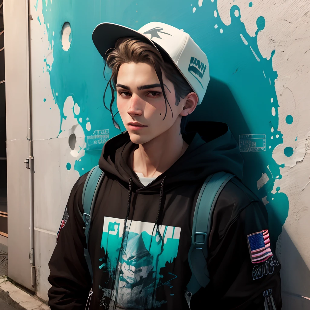 American boy graffiti spectrum art avatar