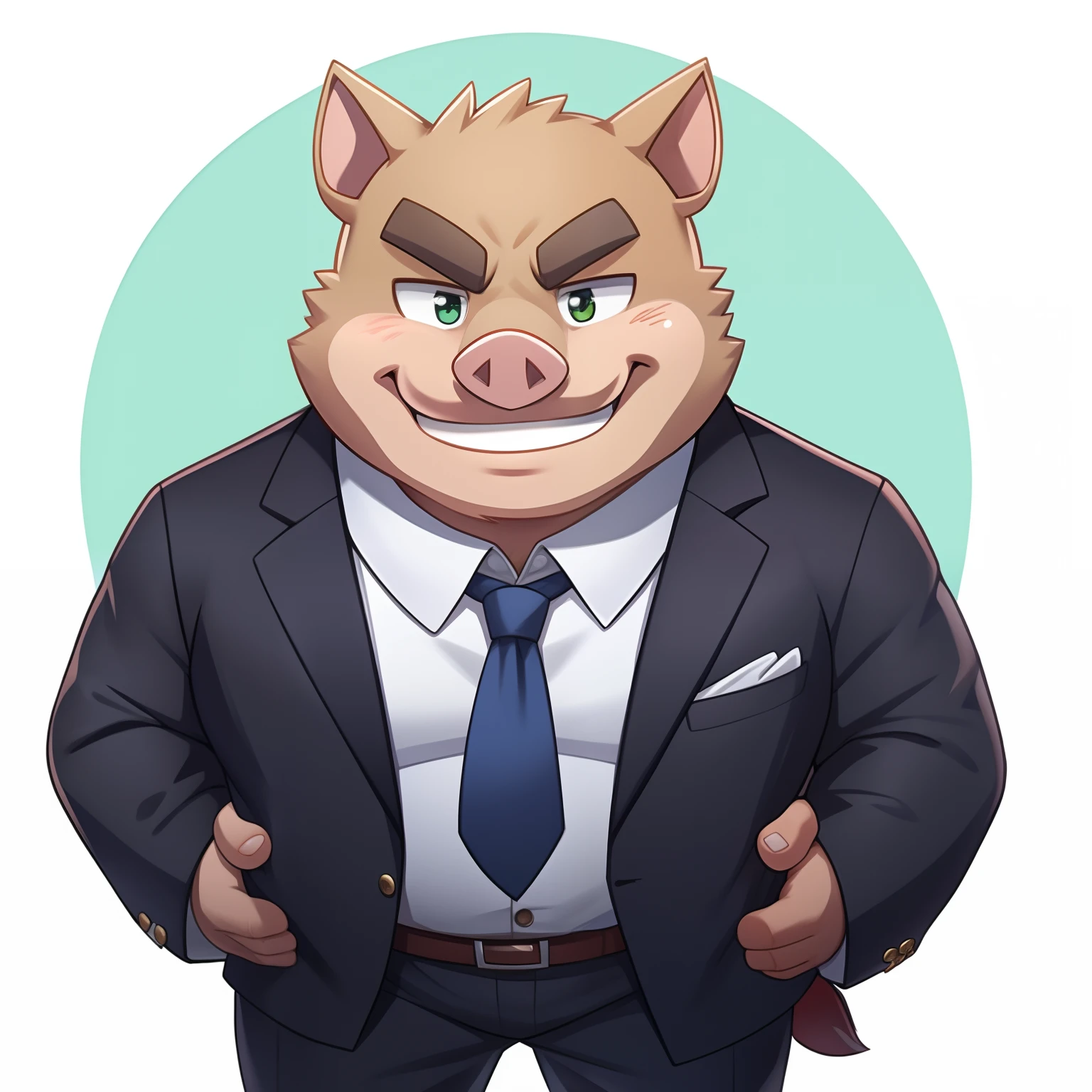 hog、suits、tchibi、Uncle、1人、without background