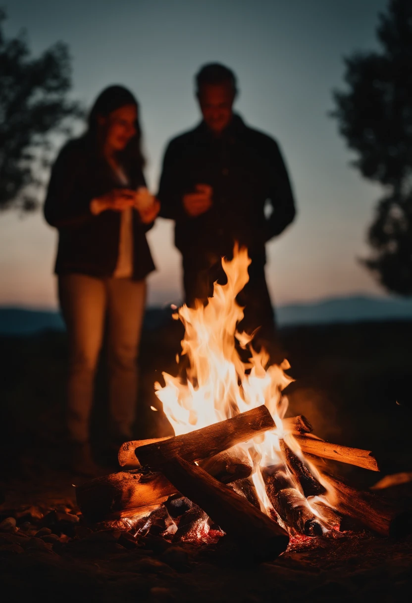 Bonfire, Togetherness, Joy Time of Day: Evening Camera: Smartphone Lens: Standard