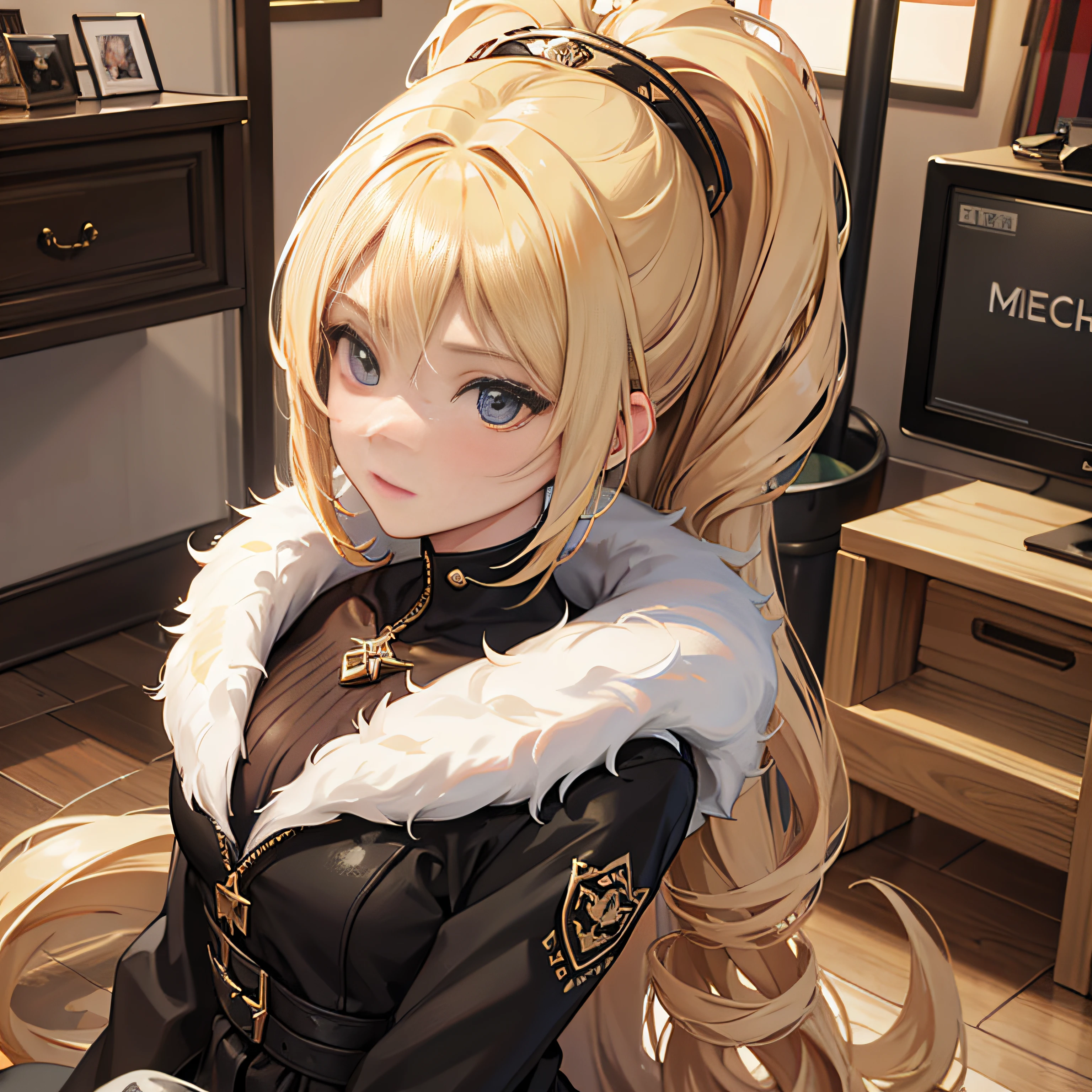 Michela "Chela" McFarlane, blonde, long drill hair