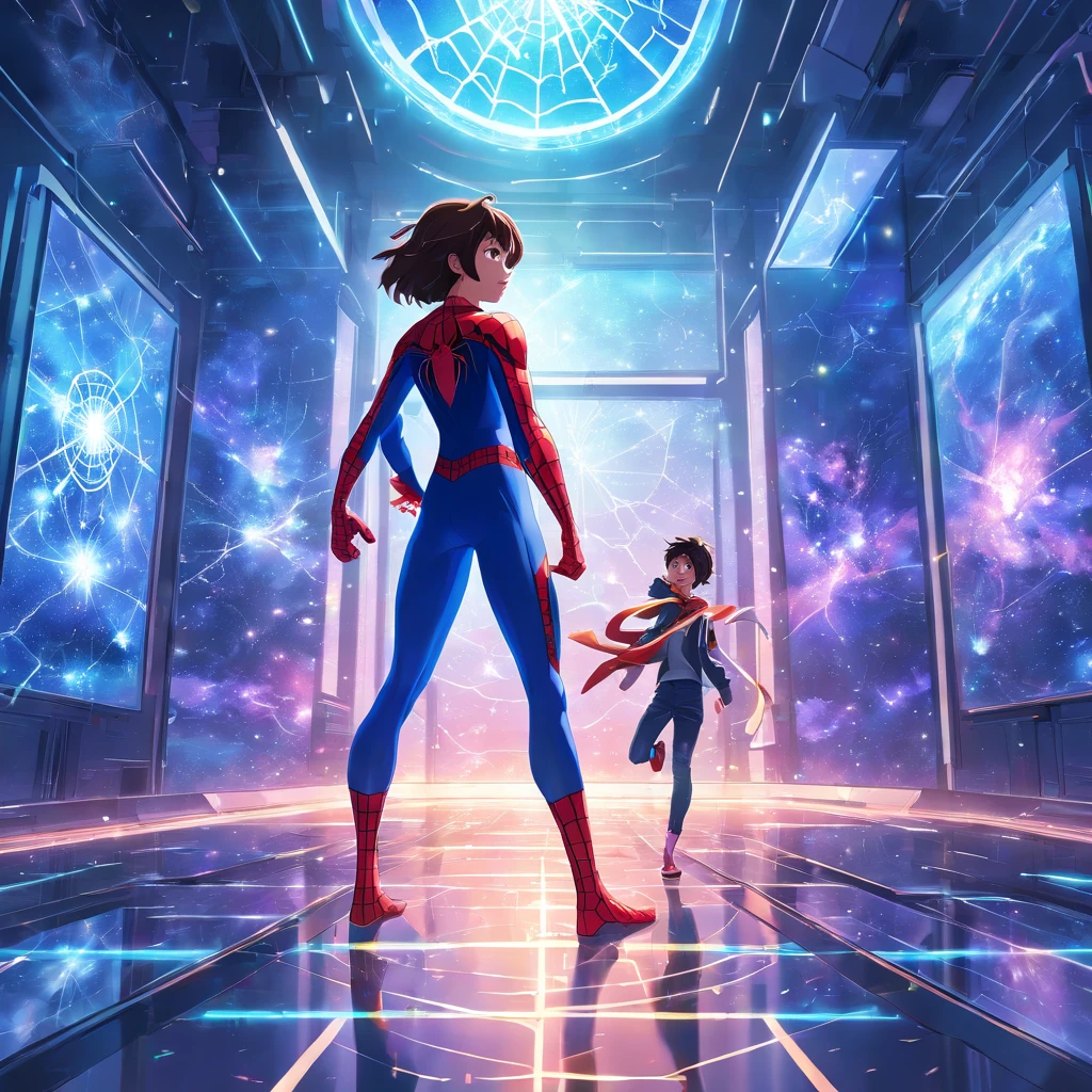 Reality multiverse portal with Spiderman