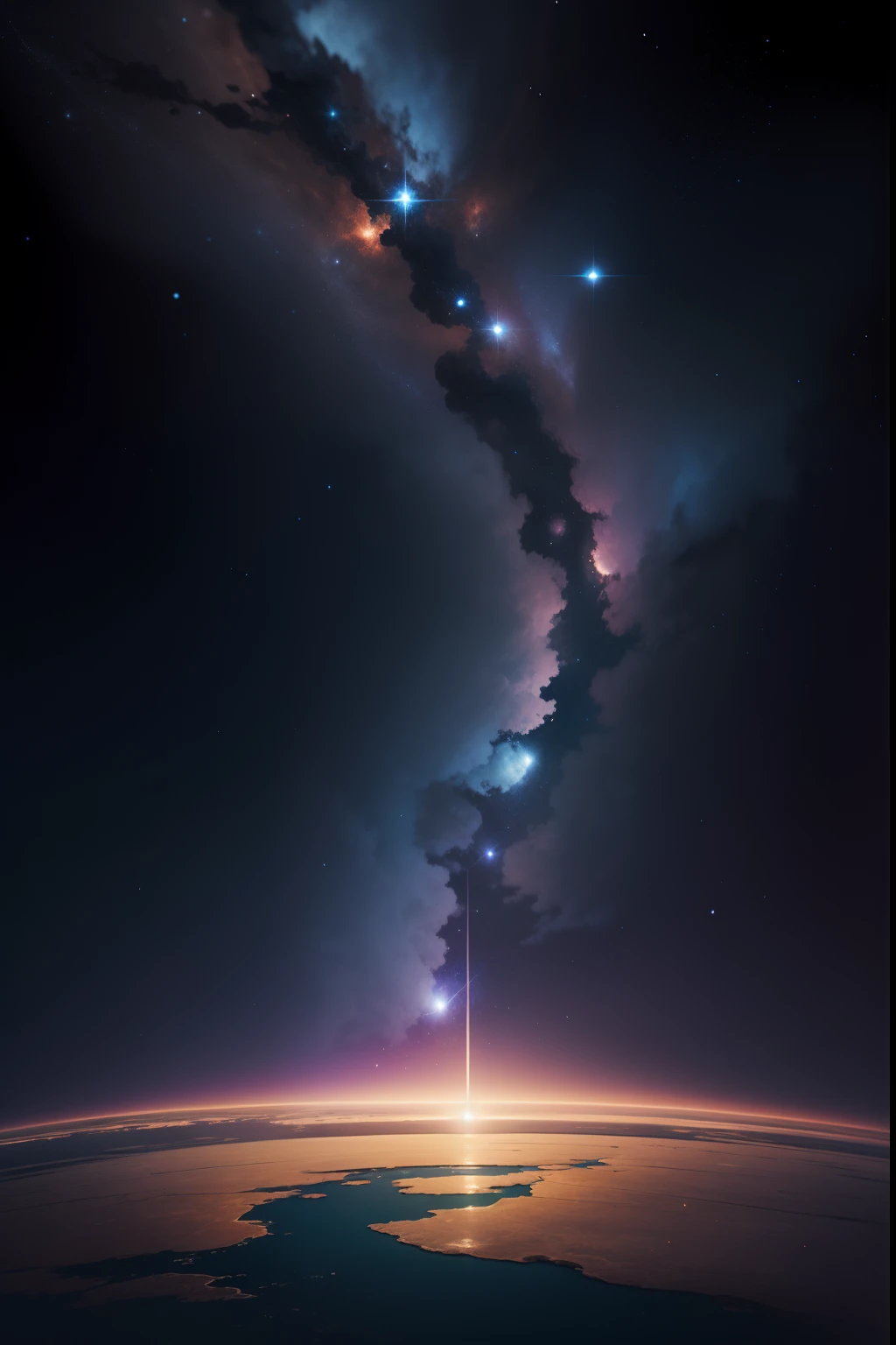 space background landscape