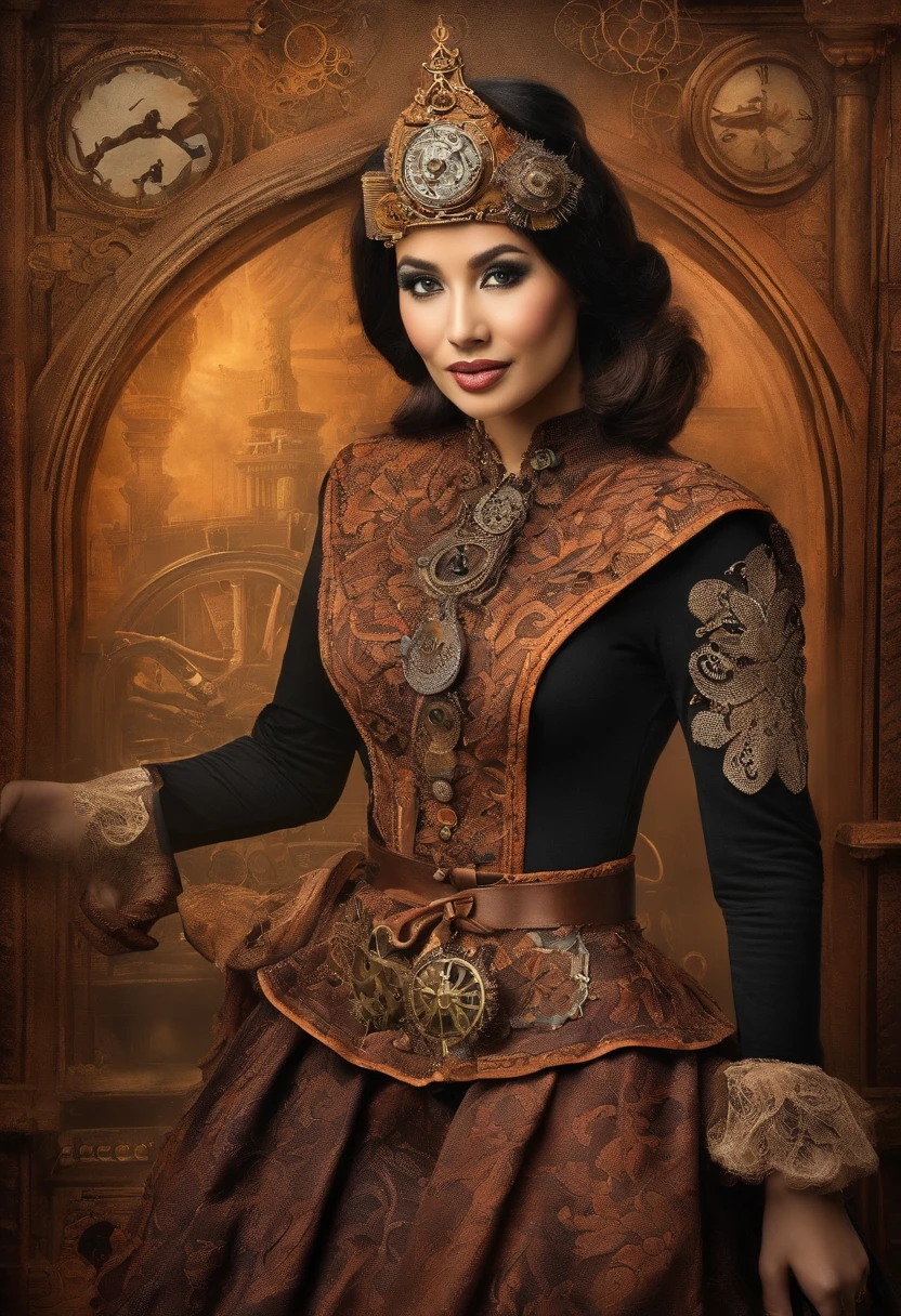Compose a captivating and realistic photograph that blends the traditional beauty of a Malay girl in a hijab with the enchantment of a fantasy world. Transport your subject and the giant red panda into a magical realm filled with lush, otherworldly landscapes, surreal creatures, and vibrant colors. Create a scene that conveys a sense of wonder and harmony between the girl and her fantastical companion, evoking the idea of a unique and heartwarming connection between two worlds