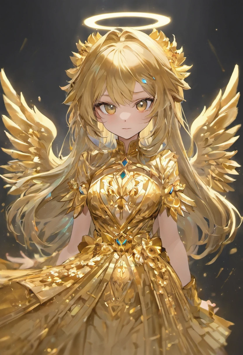 tmasterpiece,Best quality at best,Best quality at best,Amazing Cleavage,beatiful detailed eyes,((1girll)),finely detailled,depth of fields,extremely detailed CG unity 8k wal,full bodyesbian,(Other Minato aqua),(A girl wears a silver textured dress))),((Extremely gorgeous metal style)),((Metal crown with ornate stripes)),((((((Various metals background)))),Sputtered molten iron,(Floating hair),((Hair like melted metal)),(((Detailed faces)))、(Detailed eyes)))、(Gold lace clothes)))、((full bodyesbian))、(flowing gold and silver))))、(flowing gold and silver)))))、(flowing gold and silver)))))、(flowing iron)),(Liquid silver)),(((Flowing silver),angelicales,Dance ballet,massive wings,feater
