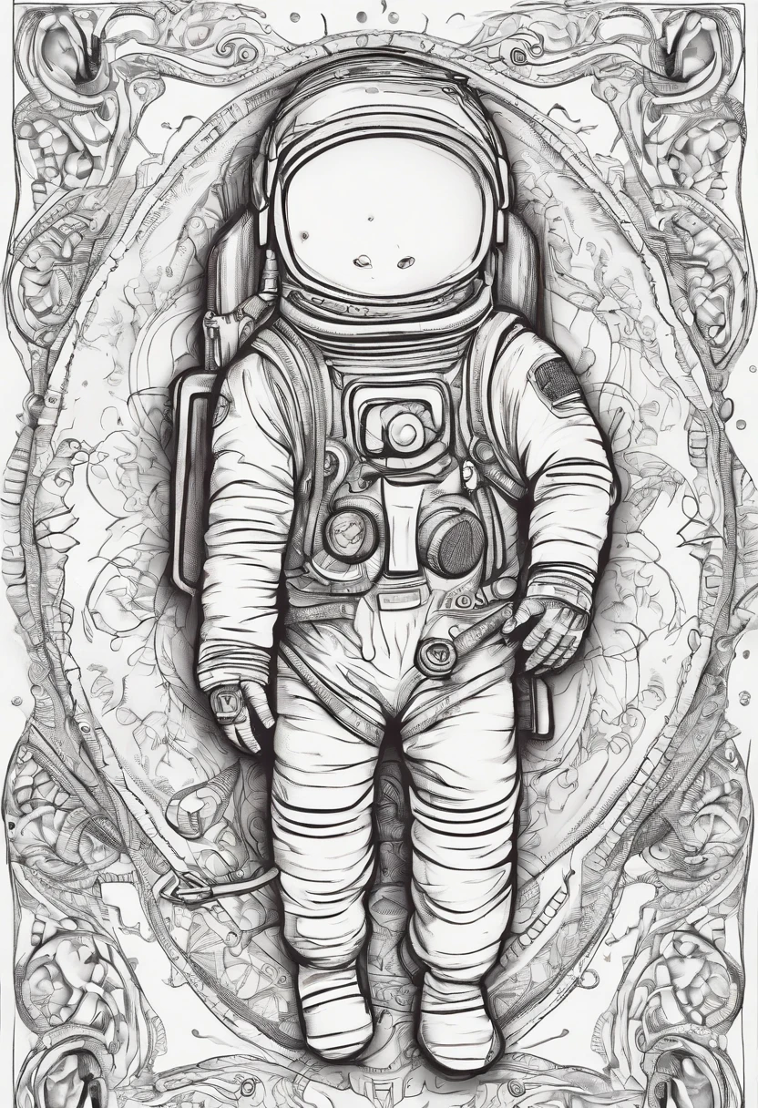 Create a joyful and vibrant digital art illustration of a cheerful astronaut in a whimsical, outer space setting. Use a bright and happy color palette to bring the astronaut to life, and design a background that includes playful elements like colorful planets, smiling stars, and floating ice cream cones. Make sure the astronaut is portrayed in a lighthearted and animated manner, evoking a sense of wonder and happiness. This artwork will be perfect for a sticker that spreads joy and positivity
