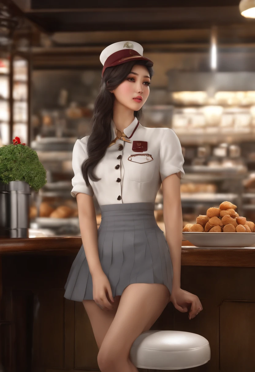 (From below:1.2),(cry:1.1),Looking away,RAW portrait of (japanaese girl),(KKW-PH1,Photorealistic:1.3),超A high resolution,(Bright lighting:1.2),Ray tracing,
BREAK
(Cafe clerk uniform:1.3),Heart print panties,(pantyshot:1.3), (holding skirt,Skirt (lift:1.6)),Beautiful Girl,cafeteria,Hunting Cap,Apron,morning,
BREAK
(Natural Skin Texture,Detailed skin, Hyper-Realism,ultra sharpness),(Intricate details),depth of fields,