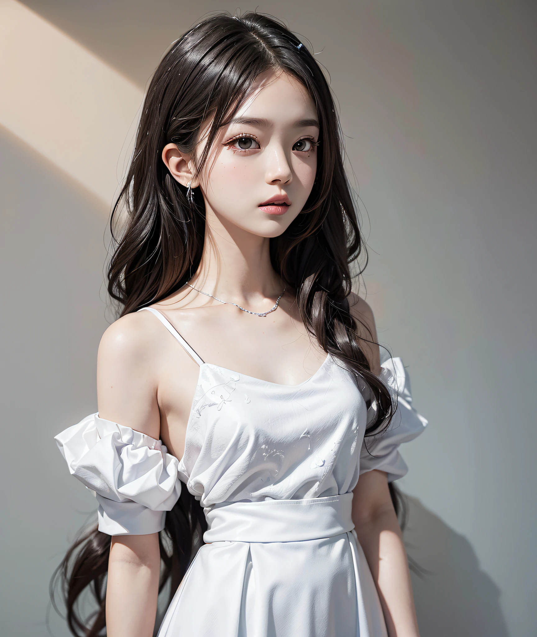 araffe woman with long black hair and a white dress posing for a picture, bae suzy, beautiful south korean woman, female actress from korea, cute korean actress, heonhwa choe, beautiful young korean woman, gorgeous young korean woman, jaeyeon nam, ruan jia beautiful!, korean girl, xianxia, wenfei ye
