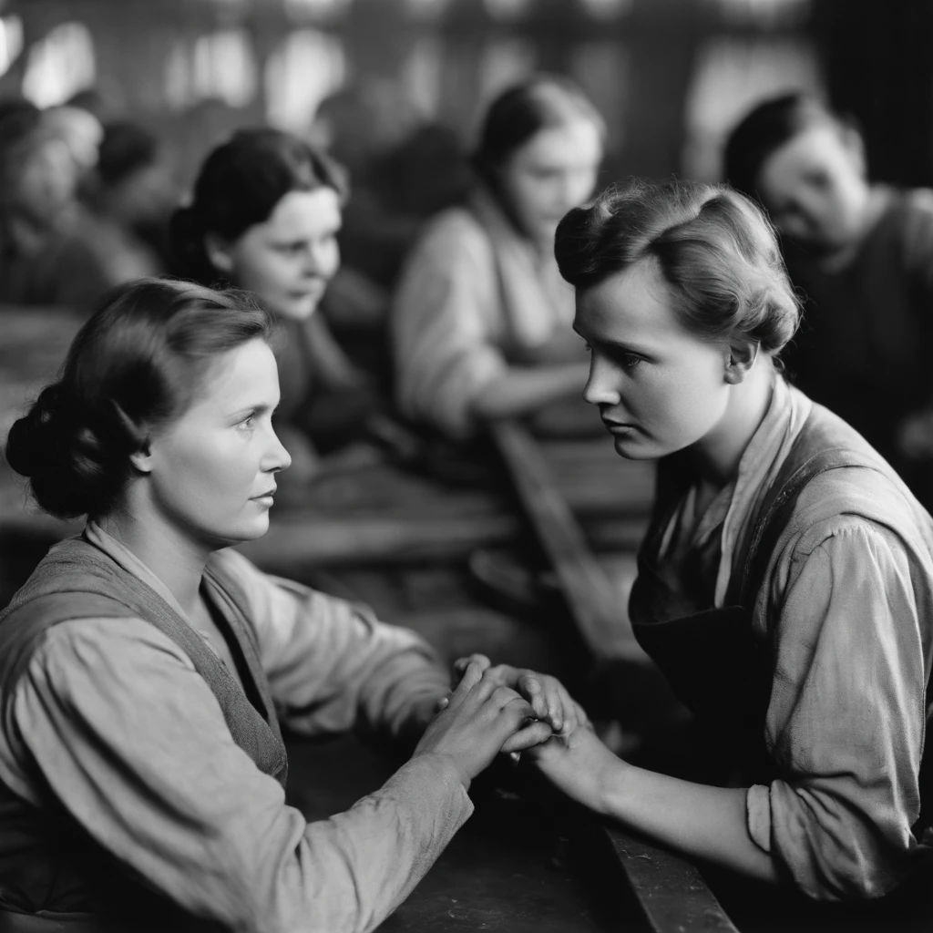 Soviet Russia,Workers in factories,facial closeups,Historical image black and white photo