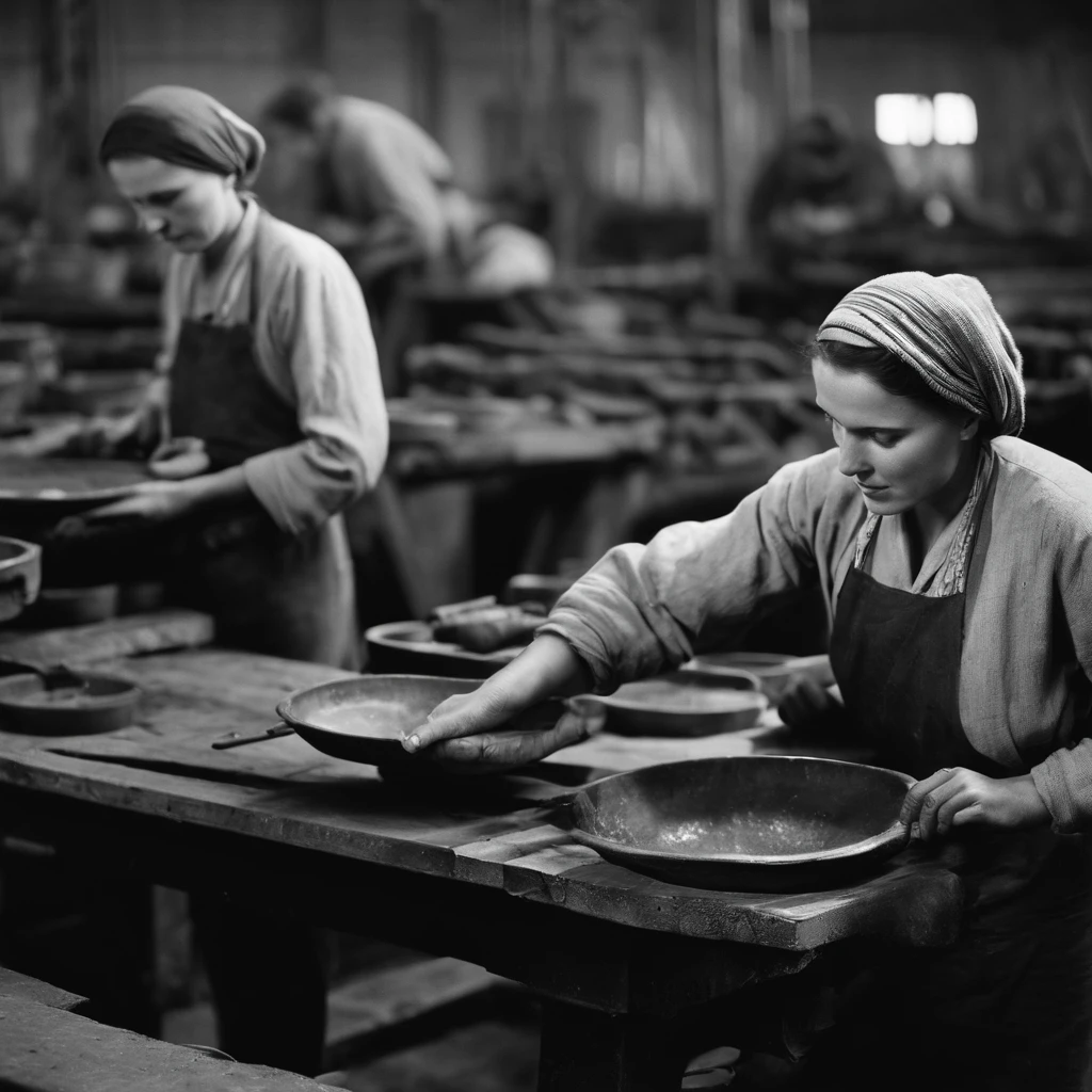 Soviet Russia,Workers in factories,facial closeups,Historical image black and white photo
