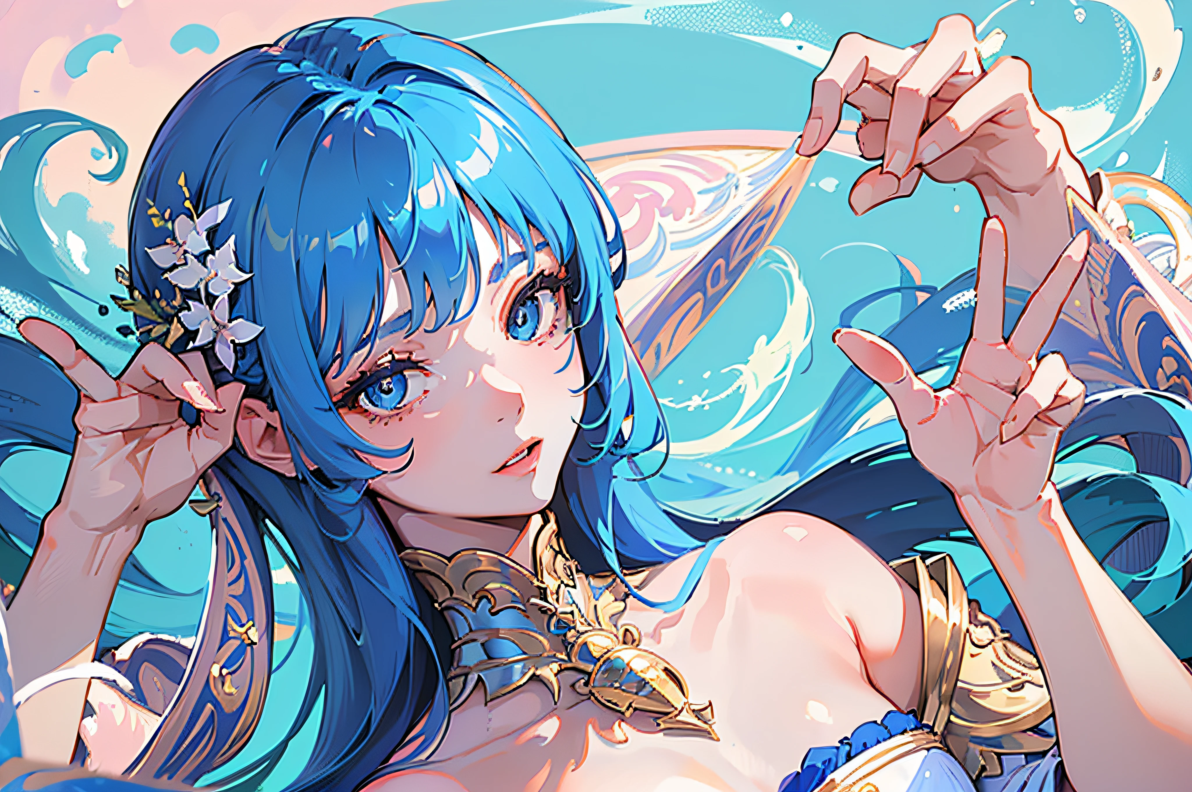 Highest quality、Highest quality、Masterpiece、girl((20-year-old、as soon as、Highest Bust、Medium Bust、Wide open chest、Red glowing eyes、Light Blue Hair、Disheveled Hair、Loincloth、thin、The best valley、Open chest、Full body view、NSFW((Upper body naked、Lower body naked))、On all fours、Completely naked、Leaning forward))、high quality、Beautiful Art、background((Ocean、Wave、beach、Palm tree、Nudist Beach、Ocean House))、flight、Flying Debris、Depth of text、movie、Visual Arts、Perfect Art、8K、Genuine、Special Angles